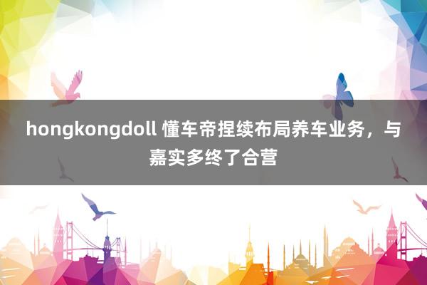 hongkongdoll 懂车帝捏续布局养车业务，与嘉实多终了合营