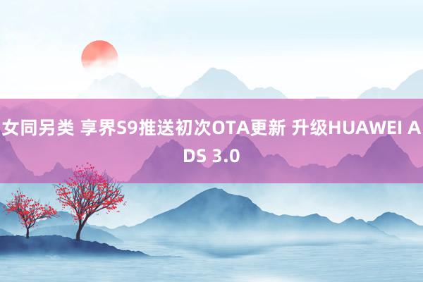 女同另类 享界S9推送初次OTA更新 升级HUAWEI ADS 3.0