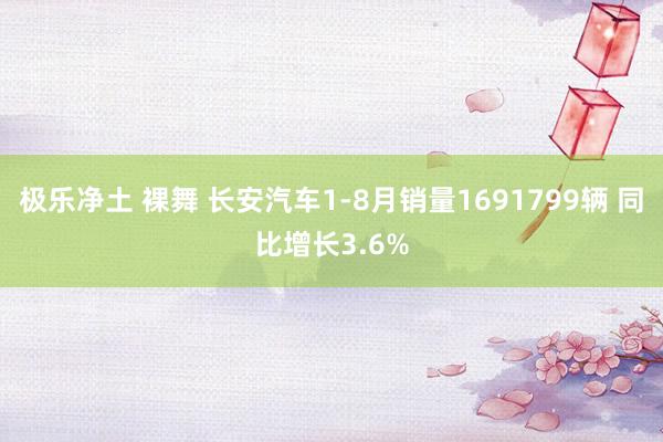 极乐净土 裸舞 长安汽车1-8月销量1691799辆 同比增长3.6%