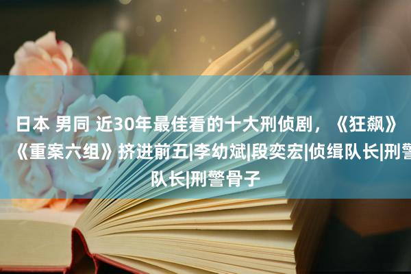 日本 男同 近30年最佳看的十大刑侦剧，《狂飙》垫底，《重案六组》挤进前五|李幼斌|段奕宏|侦缉队长|刑警骨子